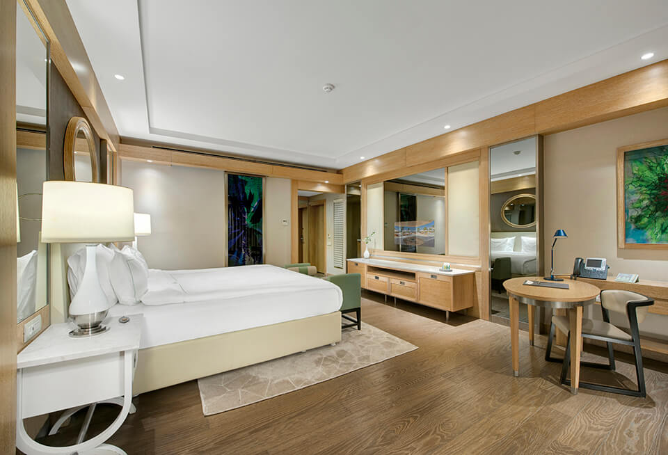 Regnum Carya | Accommodation | Pearl Pool Room | Bed | 3