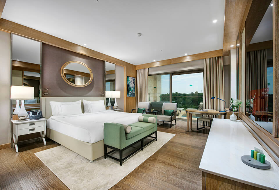 Regnum Carya | Accommodation | Jade Room | Bed